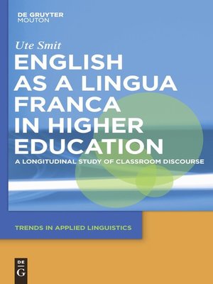 cover image of English as a Lingua Franca in Higher Education